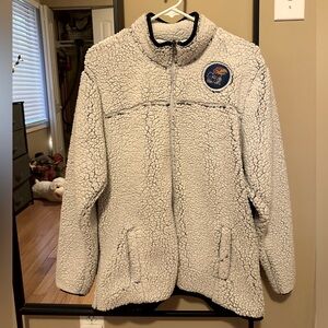 Women’s Sherpa Zip-up KU Jayhawks Jacket - Size Large
